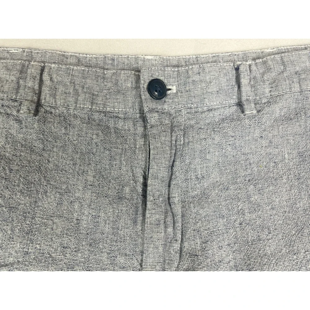 Calvin Klein Blue Lightweight 38 Beach Chino Light Blue Linen Cotton mix Shorts